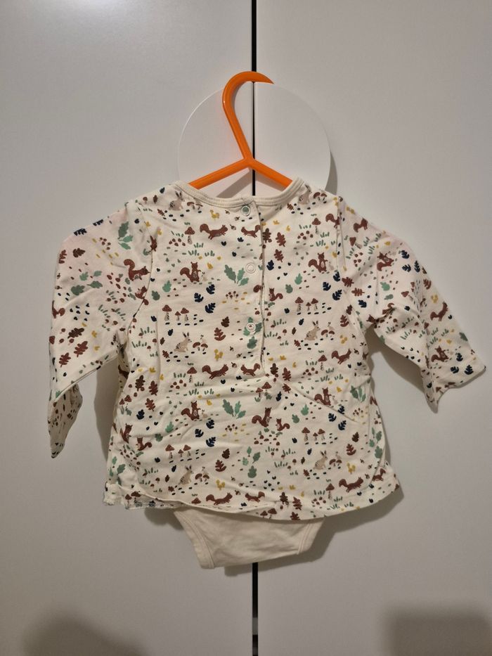 Tee-shirt avec Body intégré Tape à l'œil taille 6 mois - photo numéro 3