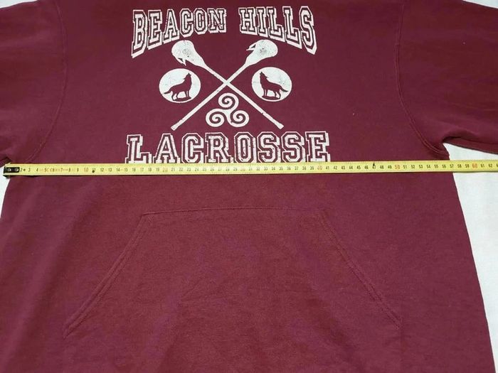 Sweat à capuche mixte Beacon Hills Lacrosse Taille L - photo numéro 5