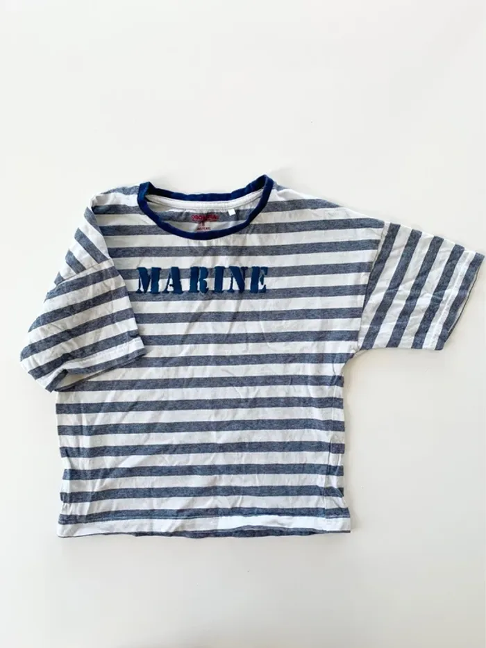 🌊 T-shirt marinière Orchestra – Taille 8 ans 🌊 - photo numéro 2
