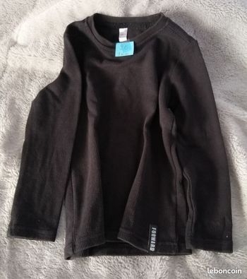 maillot enfant garcon noir manches longues