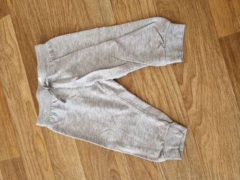 Pantalon de jogging gris chiné H&M - 9/12 mois - Coton bio