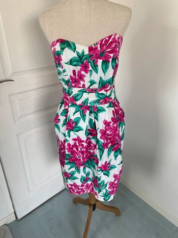Robe bustier fleurie