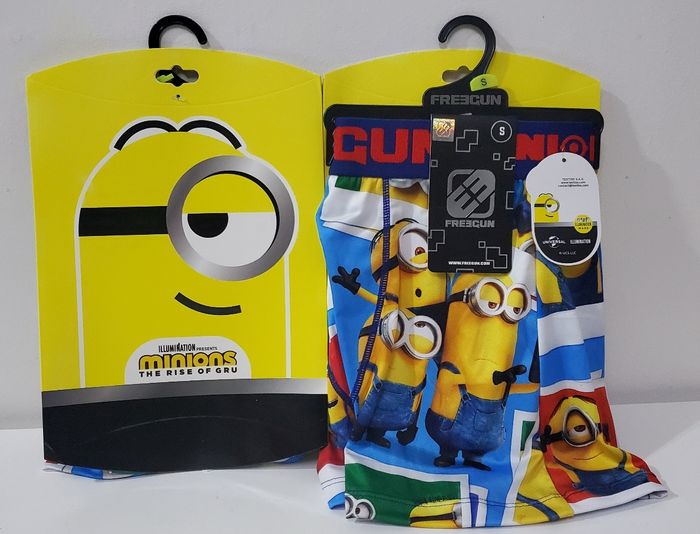 Boxers Freegun Minions Taille S + Pochettes cadeau.