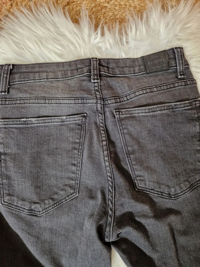 🐭 Jeans gris foncé Bershka taille 36 - photo numéro 6