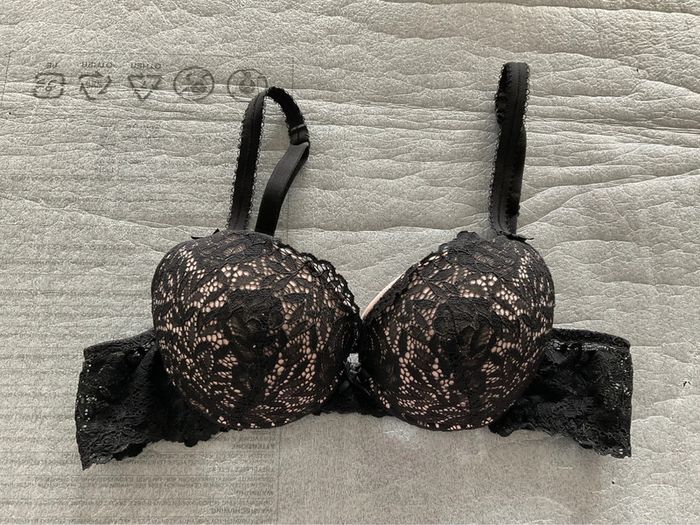 Soutien-gorge noir Rougegorge