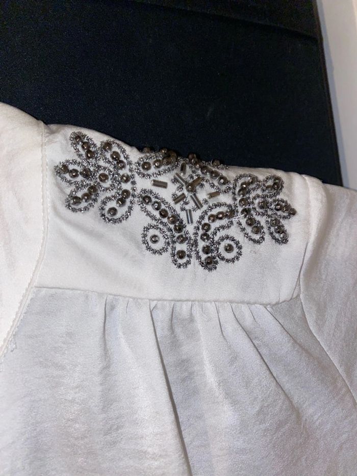 Blouse satinée blanche formul@ joven taille 38 - photo numéro 10