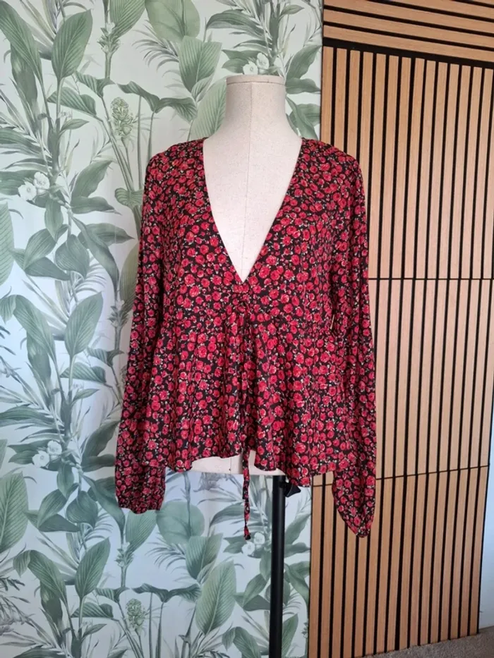 Blouse été  motif rose 🌹 - photo numéro 2