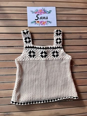 Top crochet Zara 5 ans