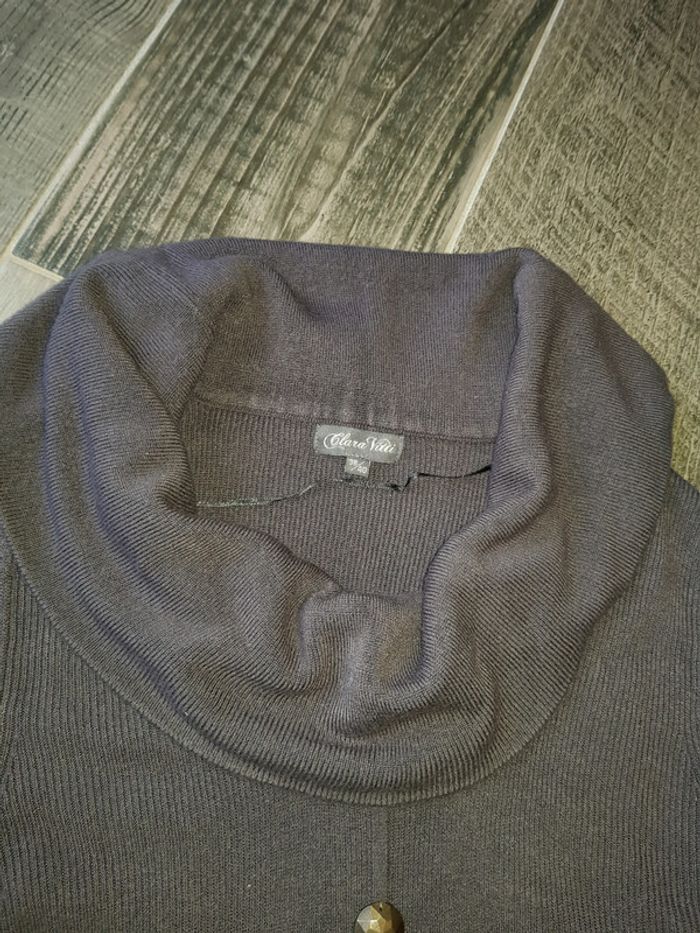 Robe pull gris/marron - photo numéro 3