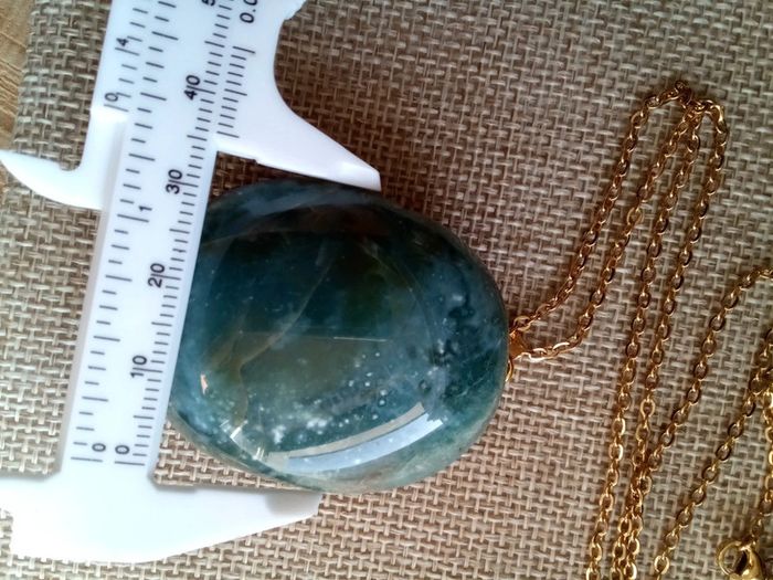 Collier pierre naturelle d'agate indienne - photo numéro 4