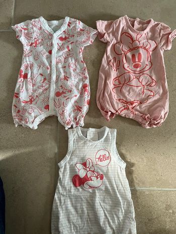 3 grenouilleres bébé fille naissance