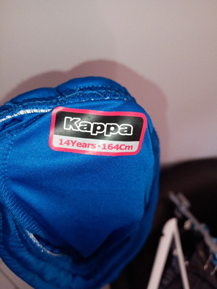 Short de foot Kappa bleu taille 14 ans - photo numéro 4