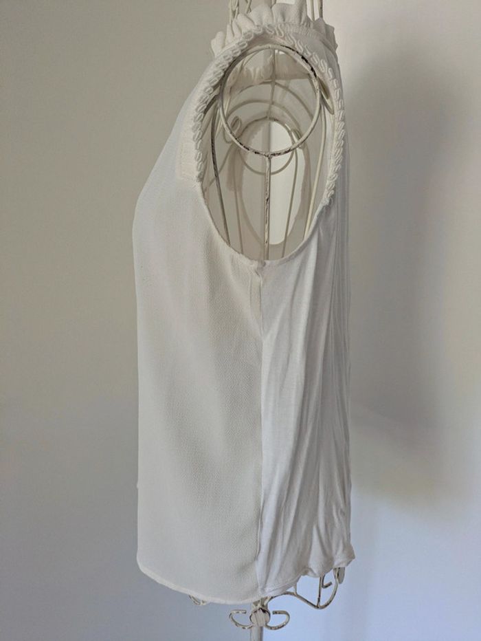 Blouse crème & blanche NafNaf 38 - photo numéro 6