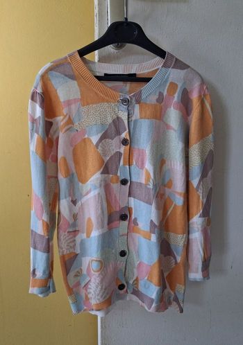 Gilet Femme Coloré à Col Rond avec des Manches 3/4 | Look Printanier, Hippie & Estival 💐🌞