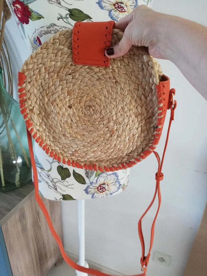 Sac bandouliere rond en paille Accessorize - photo numéro 5