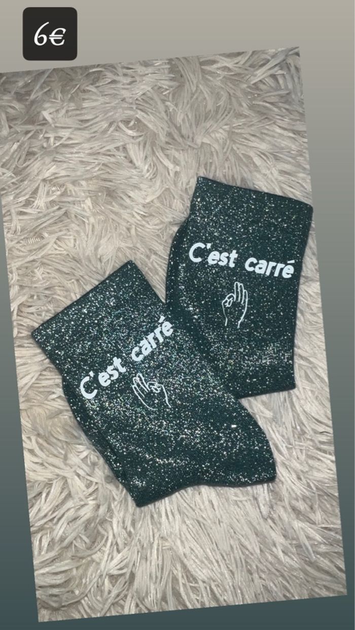 Chaussettes pailleté - photo numéro 3