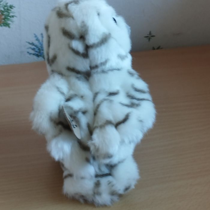 Peluche chouette blanche et grise Mimex Neuve - photo numéro 4