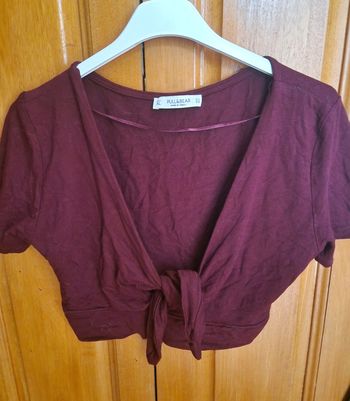 Crop top cache coeur Pull and Bear
