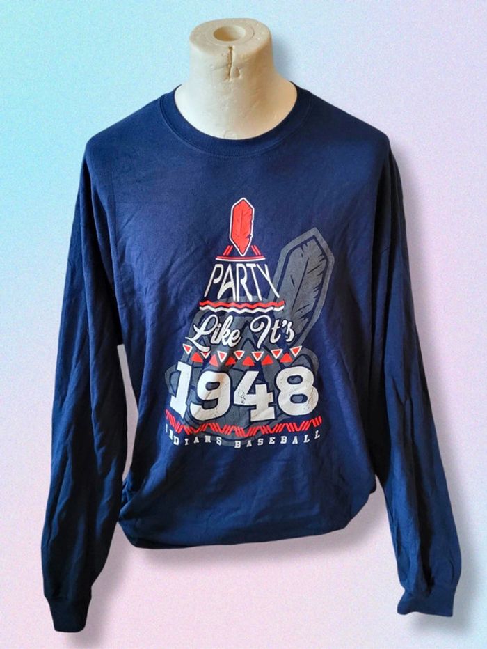 Magnifique t-shirt manches longues américain Base-ball taille XL Ref US045