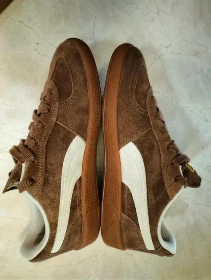 Baskets Puma Palermo Premium SD marron neuves - photo numéro 10
