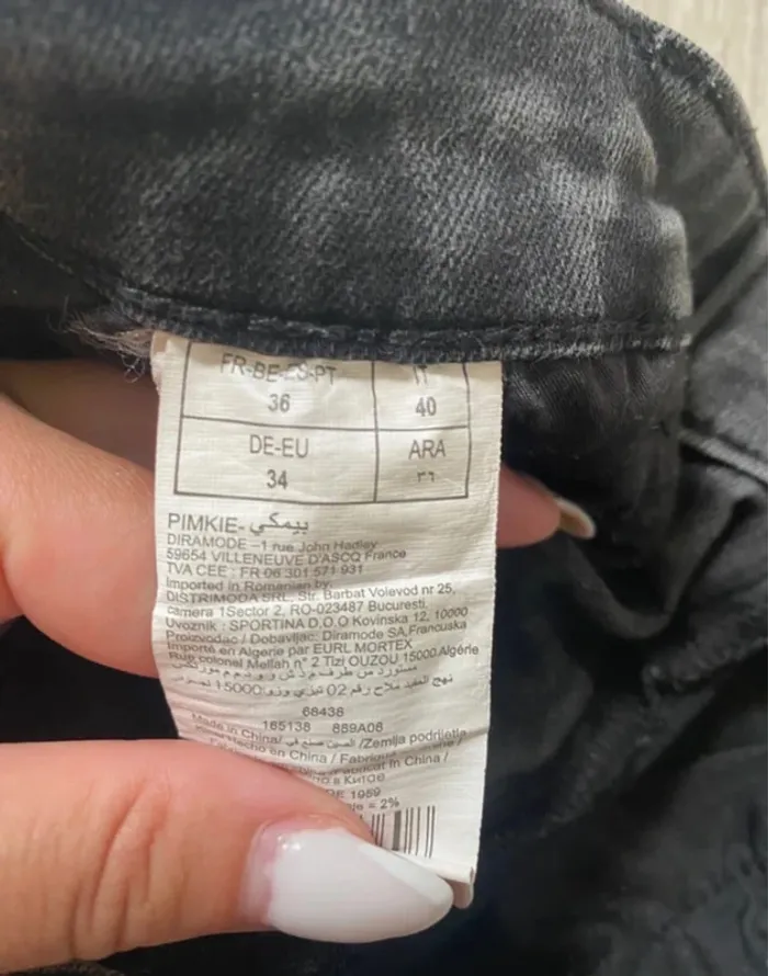 Short en jean noir pimkie - photo numéro 4