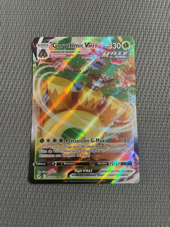 Carte Pokémon Gorythmic Vmax 023/264 Poing de Fusion FR