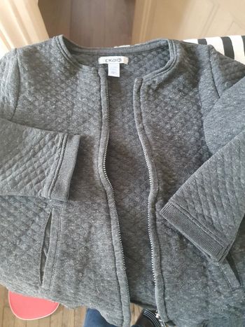 Gilet gris okaidi
