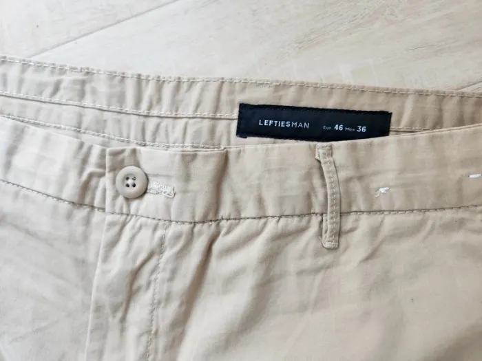 Short beige homme lefties man – Taille 46 EUR Coupe regular - photo numéro 8