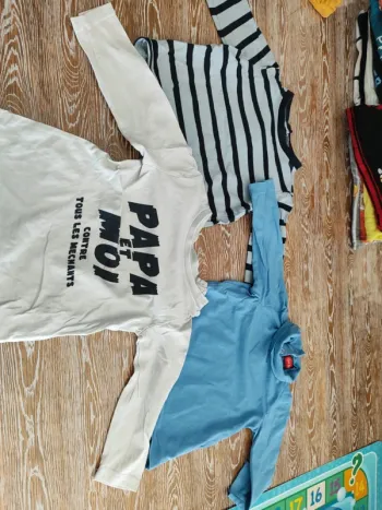 🍁 lot de 5 tee-shirts manches longues taille 18 mois 🍁