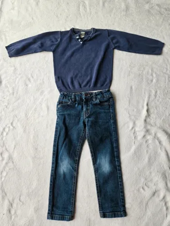 Tenue jean + pull tape à l'œil 3 ans (96cm)