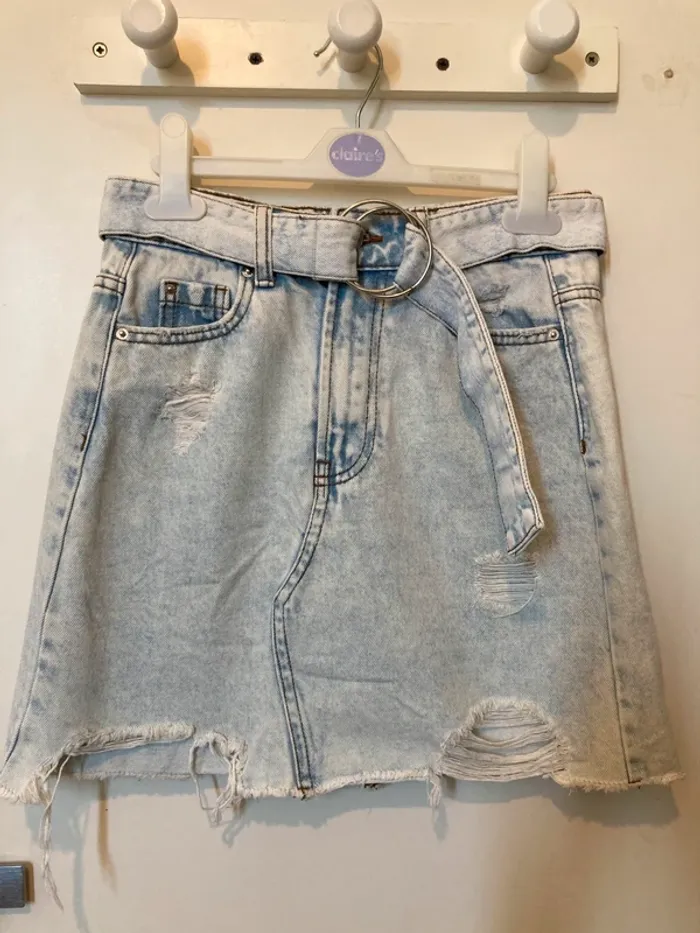 Minijupe Jean Taille Haute