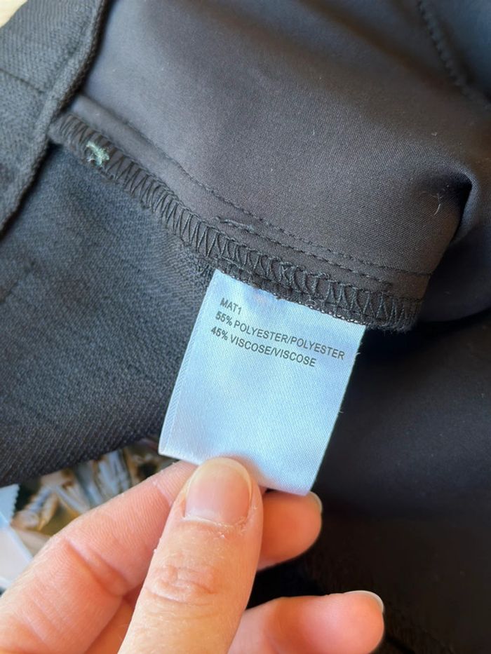 Pantalon élégant noir à jambes larges, neuf, taille S - Majolica - photo numéro 10