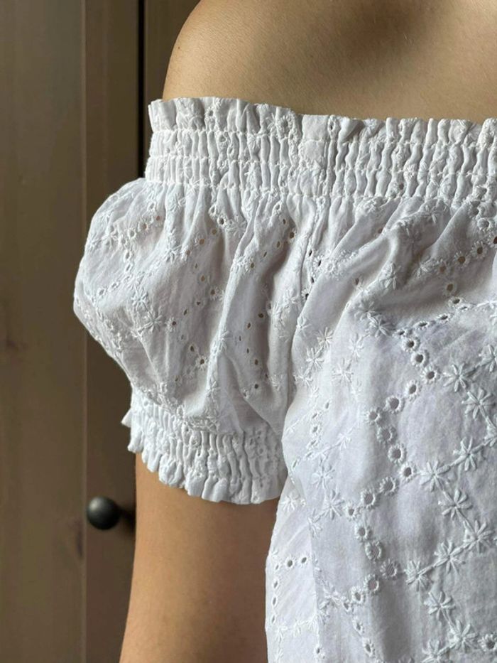 Haut H&m blanc - photo numéro 3