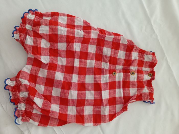 combinaison rouge de  Bout'chou 1 mois réf R121 D02 - photo numéro 2