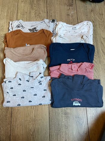 Lot de 10 bodies manches longues