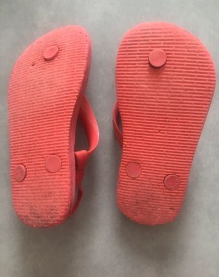Paire de tong enfant fille garçon rouge 26 / 27 sunshine Brésil - photo numéro 2