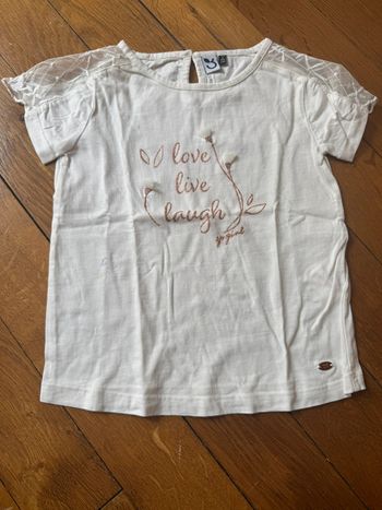 T-shirt manches courtes filles 3 pommes 3-4ans