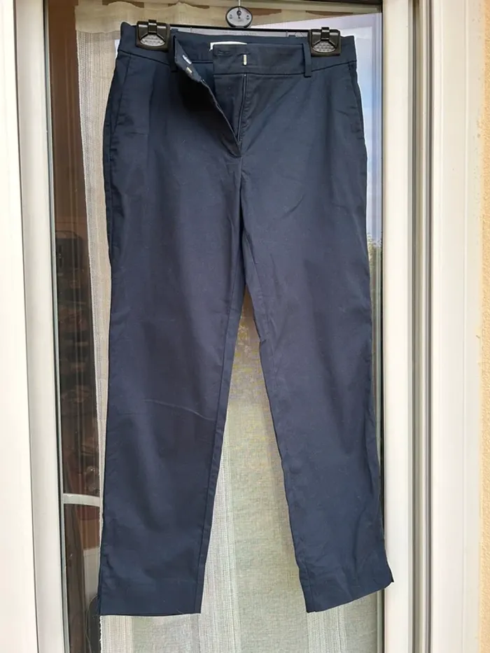 Pantalon costume bleu 7/8