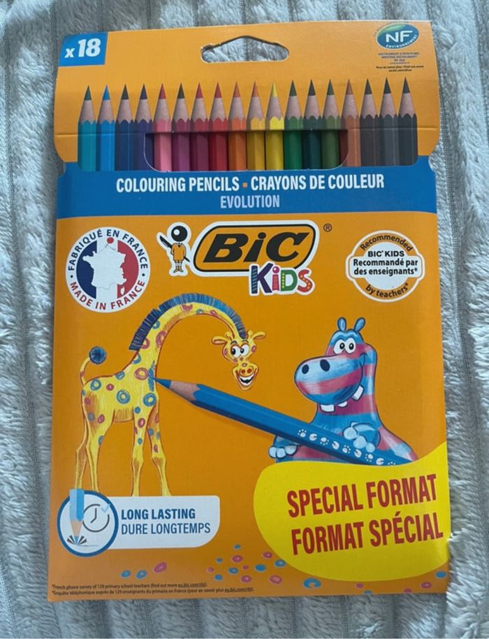 Crayons de couleurs bic