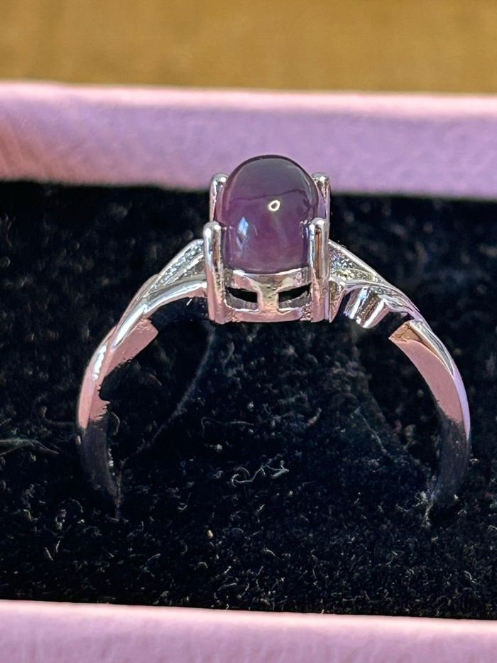 Bague réglable en Améthyste – Sérénité et intuition - photo numéro 10