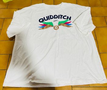 Tshirt mc  couleur blanc motif Harry potter quidditch L 