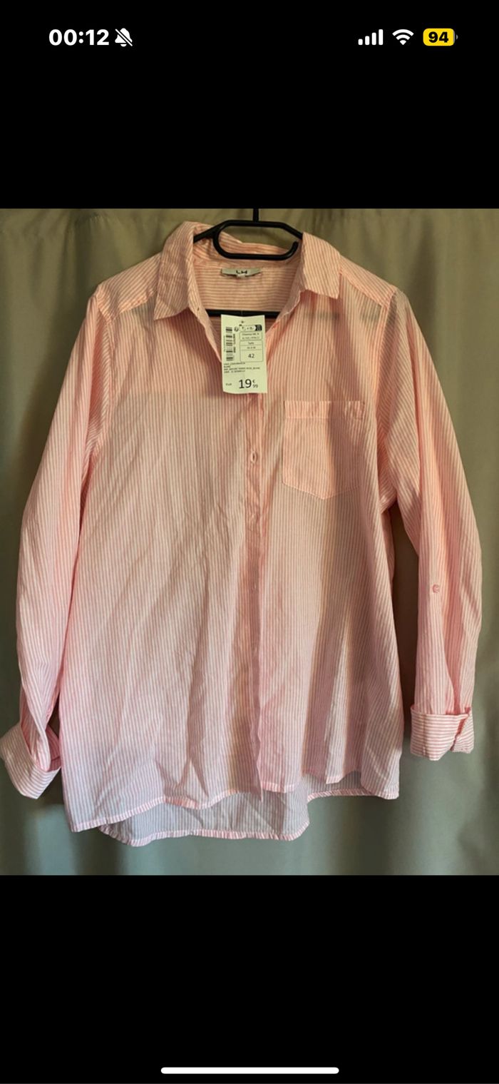 Chemise rose