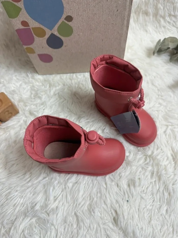 Paire de botte de pluie rose Igor taille 23 - photo numéro 3