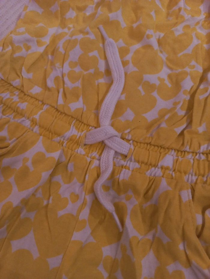 Belle combinaison combishort été coton a cœurs TU de 9 à 24 mois - photo numéro 4