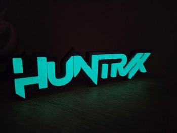 Logo phosphorescent film kpop demon hunters Neuf