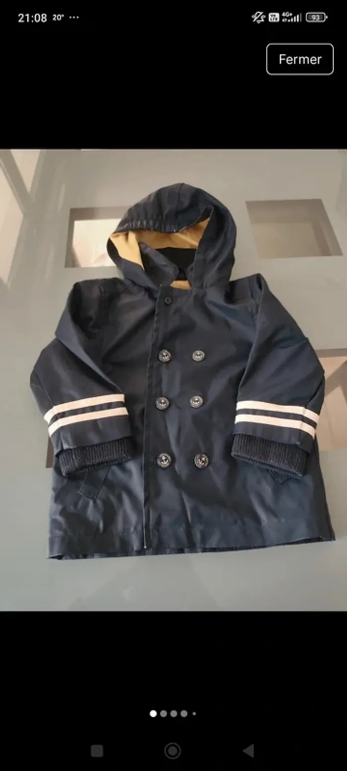 Imperméable 18 mois