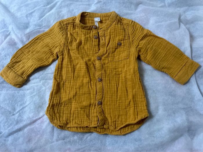Chemise moutarde 6 mois orchestra