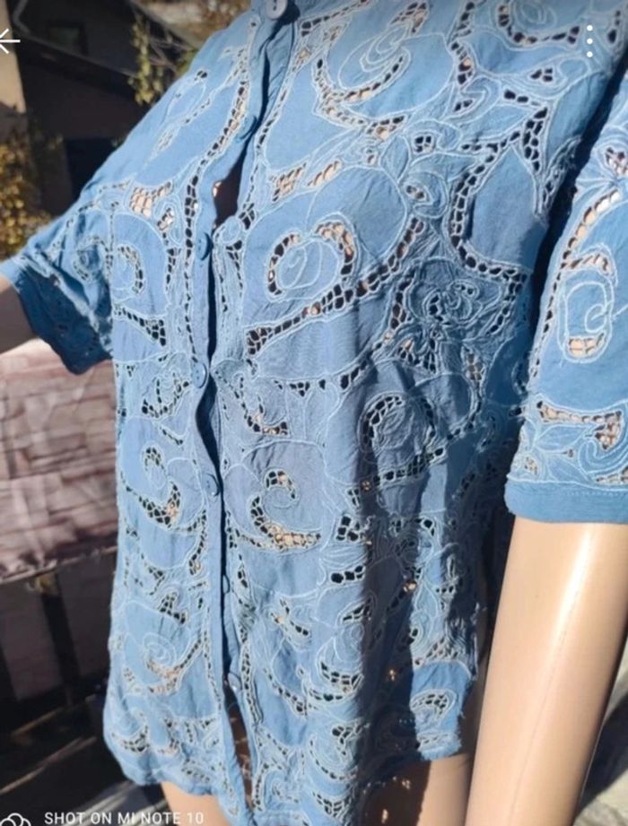 Chemise ajourée de dentelle anglaise - photo numéro 16