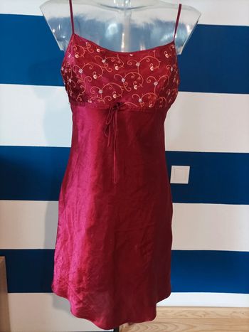 Nuisette bordeaux satin neuve Etam femme taille 40