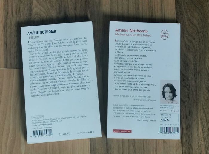 Lot 7 romans Amélie Nothomb - 3  titres + 4 offerts - photo numéro 8